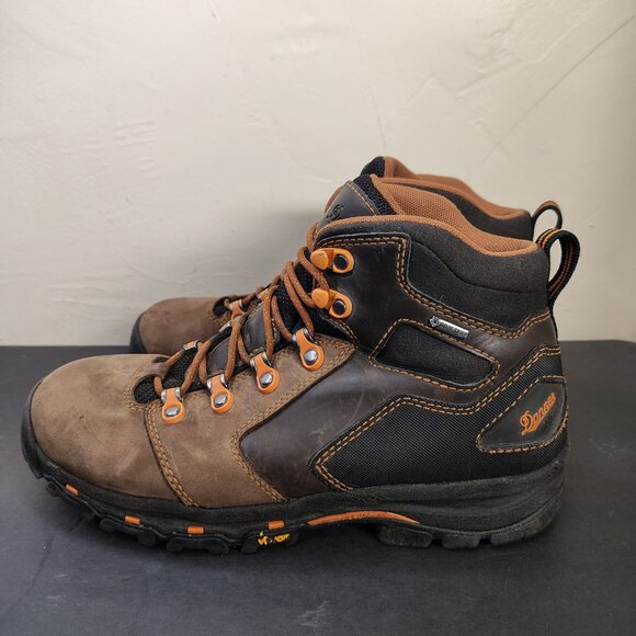 Danner Boots Mens Size 8.5 D Vicious 13858 4.5" Brown Orange 4.5" Leather Work - Picture 5 of 12
